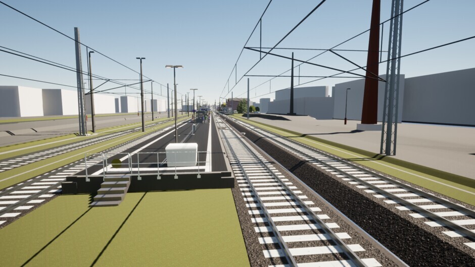 BIM-Visualisierung Bahnhof Eisleben