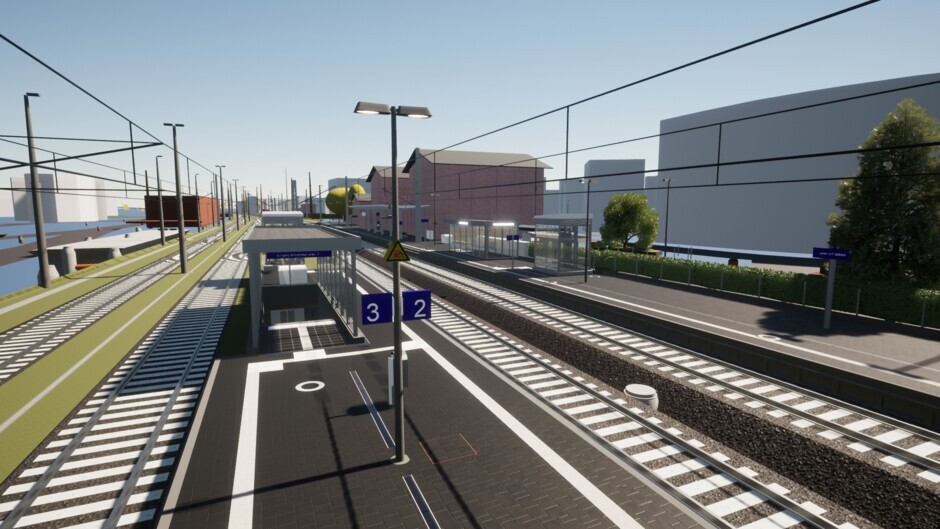 BIM-Visualisierung Bahnhof Eisleben