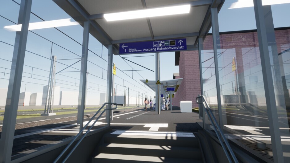 BIM-Visualisierung Bahnhof Eisleben